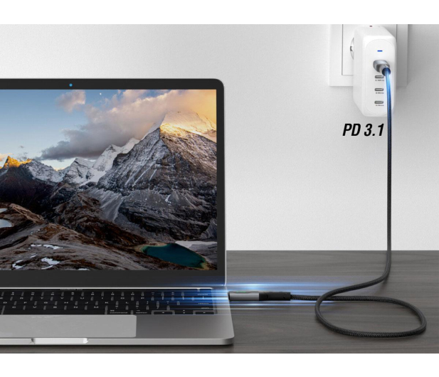 4smarts Kabel USB4 DigitCord 240W 1.5m czarny - 1536034 - zdjęcie 3